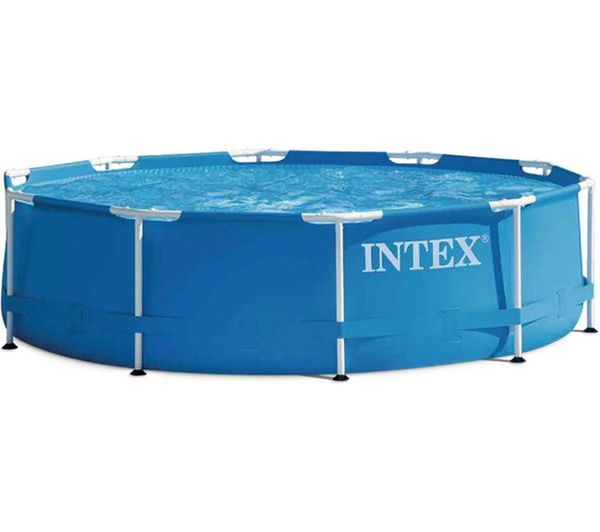 INTEX Metal Frame Swimming Pool Set - Blue