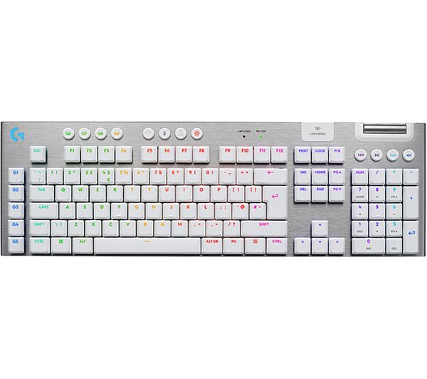 LOGITECH G915 X Lightspeed Wireless Mechanical Gaming Keyboard - Tactile White