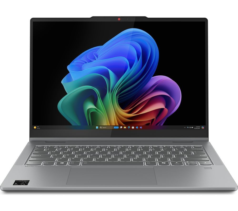 IdeaPad 5 14" 2 in 1 Laptop, Copilot+ PC - Snapdragon X Plus, 512 GB SSD, Luna Grey