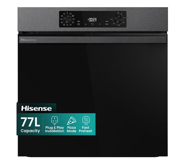 Hisense Hi2 Bi624ctpguk Plug In Electric Oven Black Inox