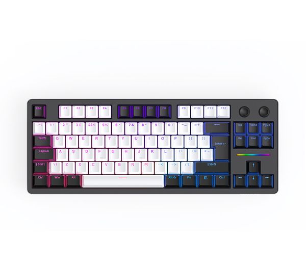 Qpad Loop Tkl Model 3 Gasket Mechanical Gaming Keyboard Black White