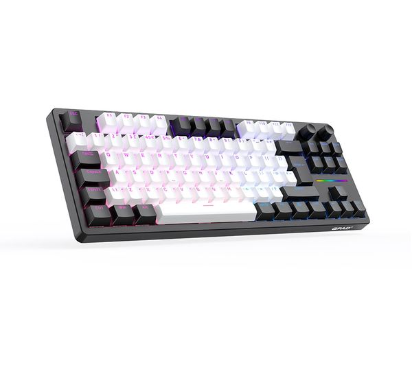 QPAD Loop TKL Mechanical Gaming Keyboard - Black & White - 422020-UK ...