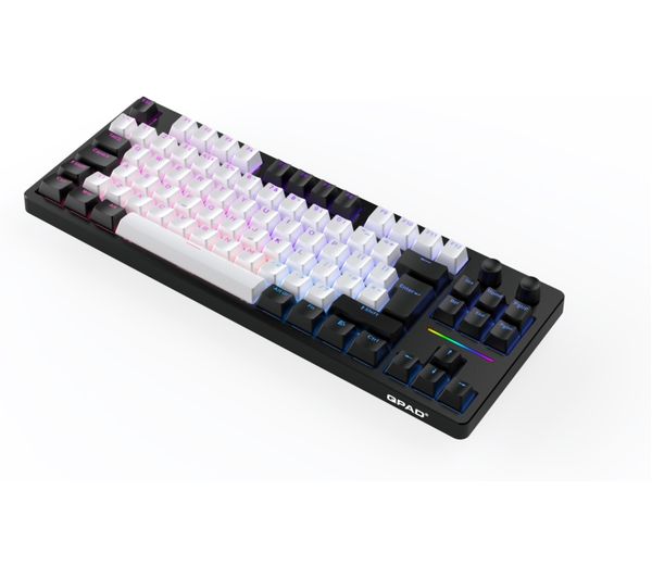QPAD Loop TKL Mechanical Gaming Keyboard - Black & White - 422020-UK ...