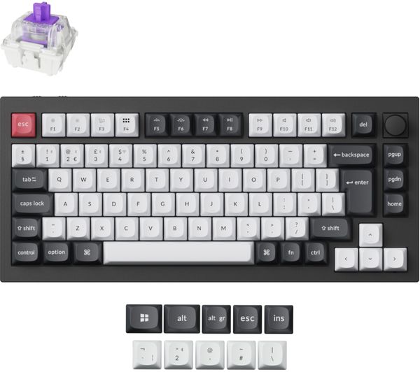 Keychron Q1 He Wireless Mechanical Gaming Keyboard Carbon Black Keychron Q1 He Wireless Mechanical Gaming Keyboard Carbon Black