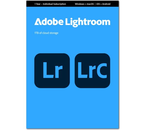 An image of ADOBE Lightroom - 1 TB, 1 year for 1 user (download)