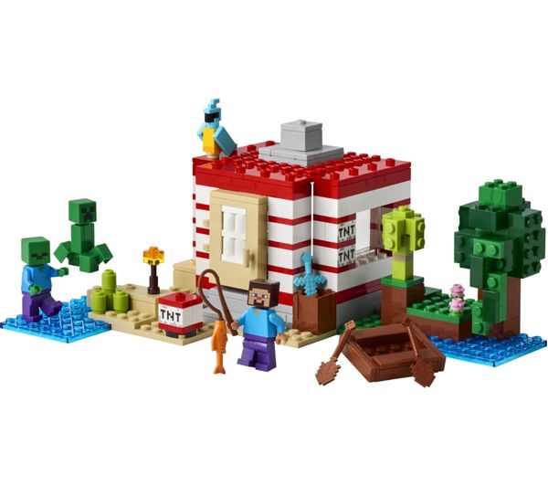 An image of LEGO Minecraft 21275 The TNT Jungle House Set
