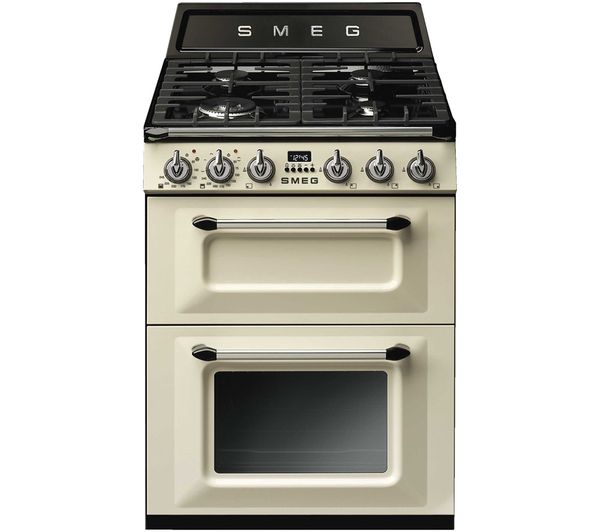 An image of SMEG TR62P 60 cm Victoria Dual Fuel Cooker - Cream
