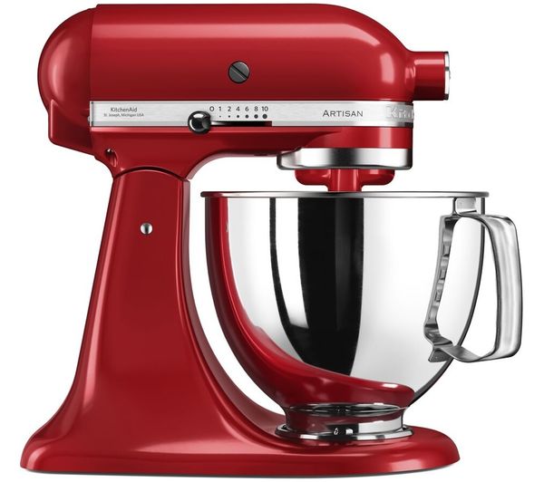 An image of KITCHENAID Artisan 5KSM125BER Stand Mixer - Empire Red