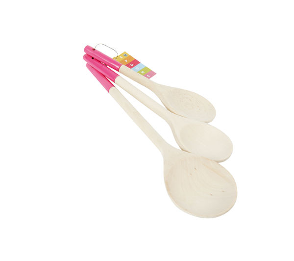 T&G WOODWARE 3-piece Spoon Set - Pink, Pink