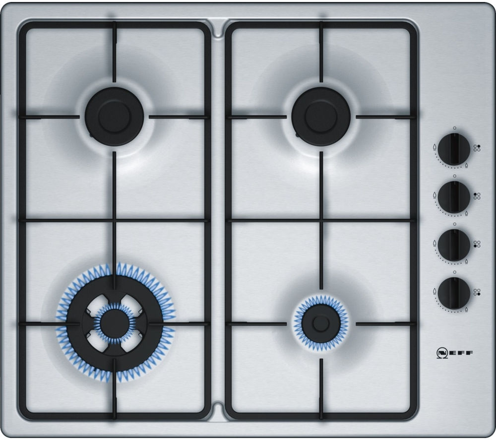 NEFF T26BR56N0 Gas Hob – Stainless Steel, Stainless Steel