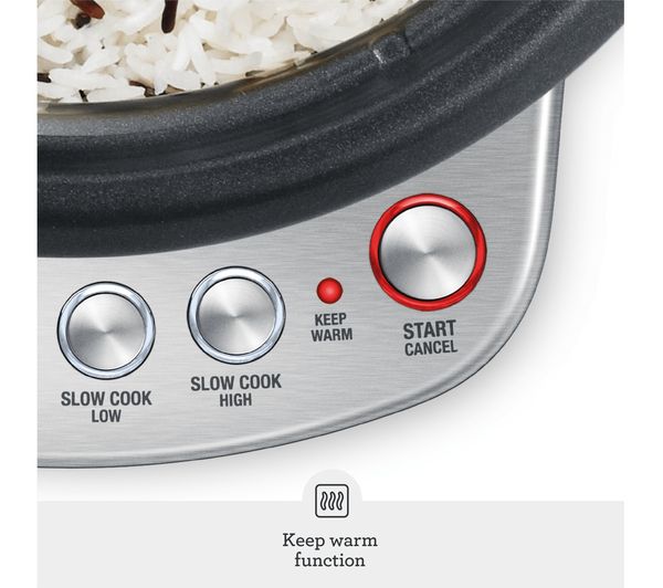 BRC600UK SAGE Risotto Plus BRC600UK Multicooker Silver Currys
