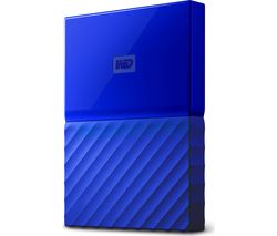 WD My Passport Portable Hard Drive - 1 TB, Blue