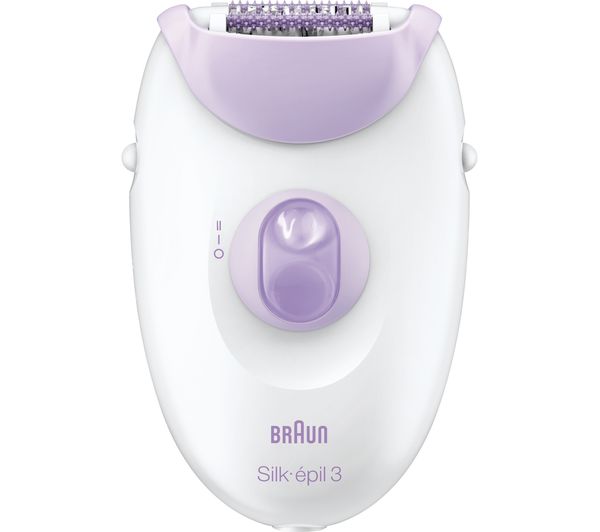 BRAUN Silk-Epil Soft Perfection Solo Epilator - White & Violet, Braun