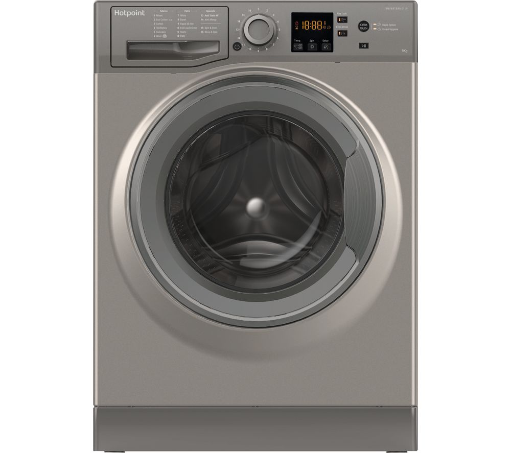 Hotpoint NSWR 943C GK UK 9 kg 1400 Spin Washing Machine - Graphite, Graphite