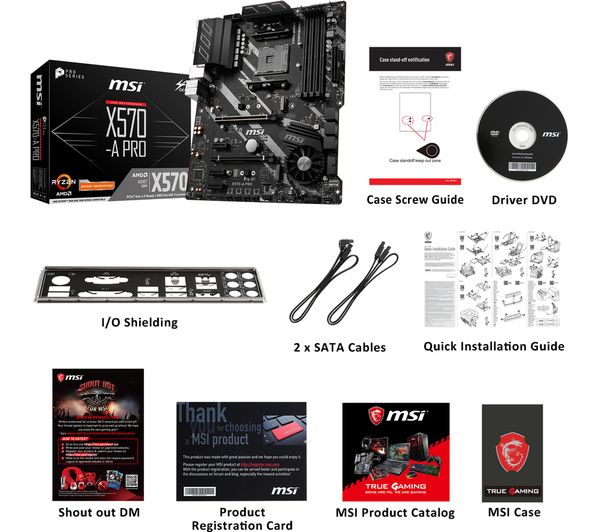 Buy MSI X570-A PRO AMD AM4 Motherboard | Free Delivery | Currys