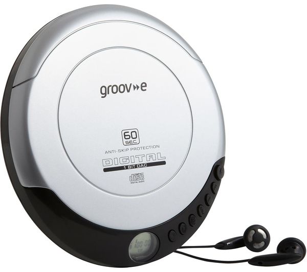 GROOV-E Retro GV-PS110-SR Personal CD Player - Silver