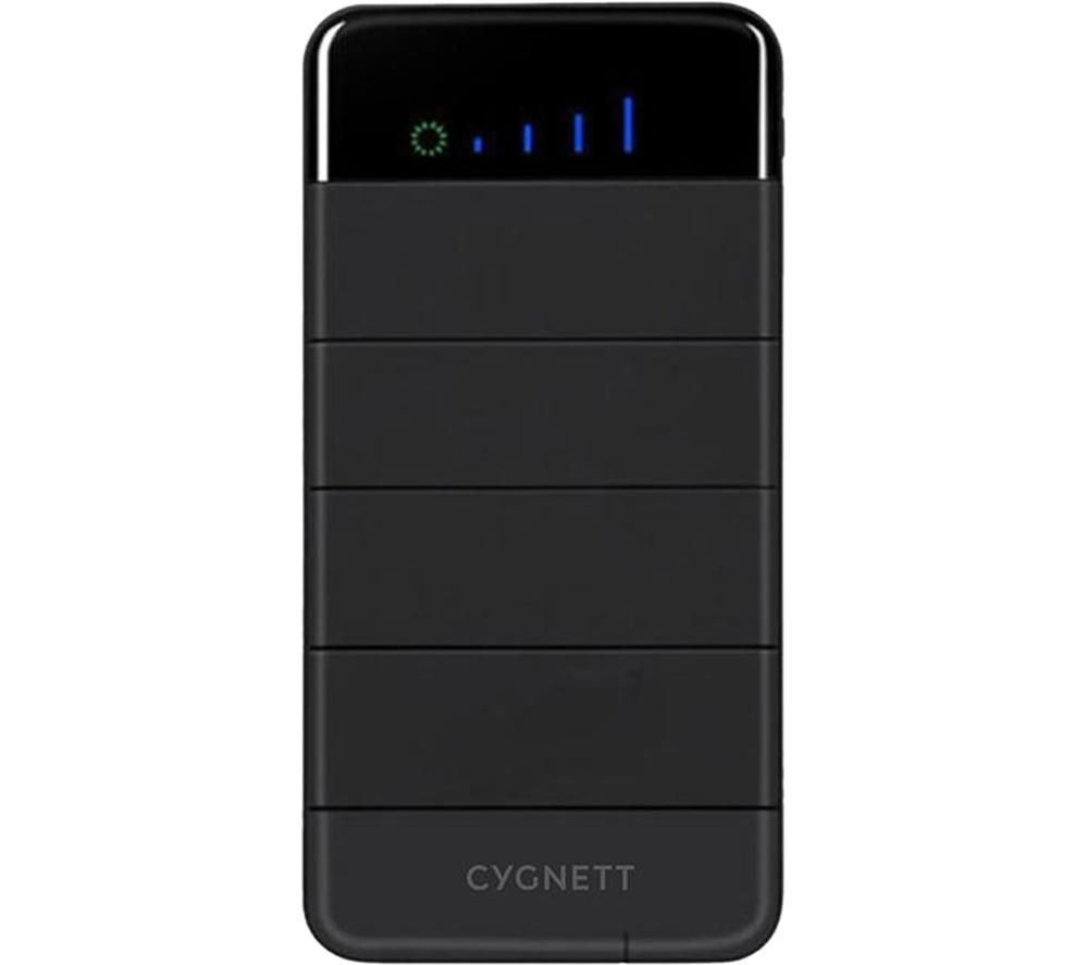 CYGNETT ChargeUp Explorer Solar Portable Power Bank - Black, Black