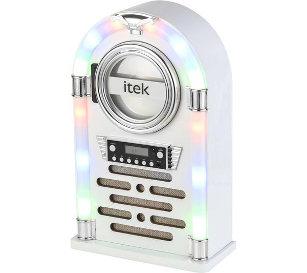 ITEK I60018CDGW Bluetooth Jukebox - Gloss White