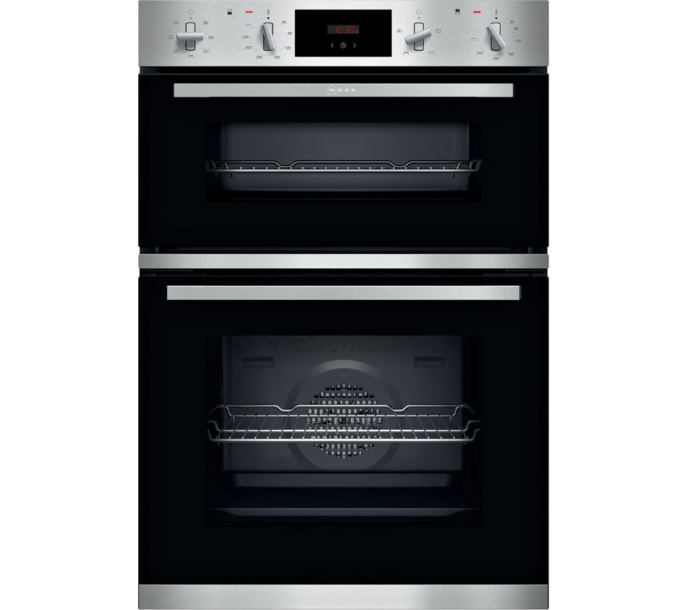 NEFF N30 U1GCC0AN0B Electric Double Oven - Stainless Steel, Stainless Steel