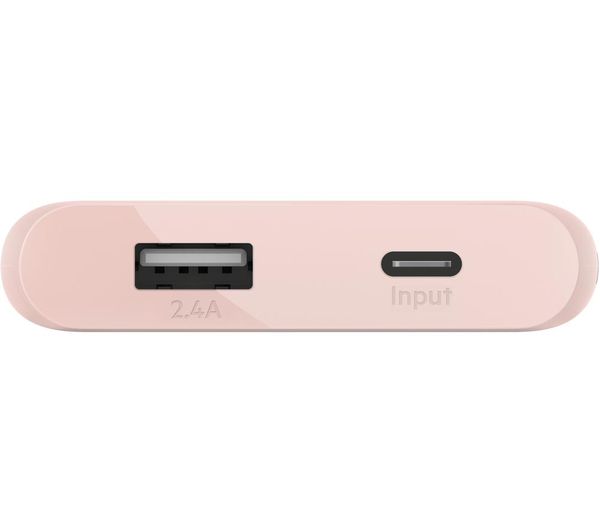 Buy BELKIN 5000 mAh Portable Power Bank Rose Gold Free Delivery
