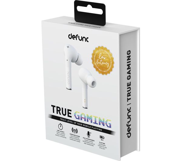 Buy DEFUNC D4242 True Gaming Wireless Bluetooth Earphones - White ...