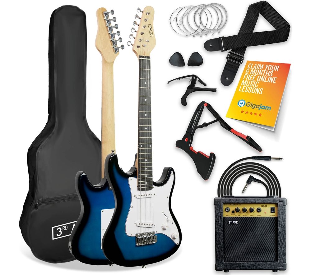 3/4 Size Electric Guitar Bundle - Blueburst