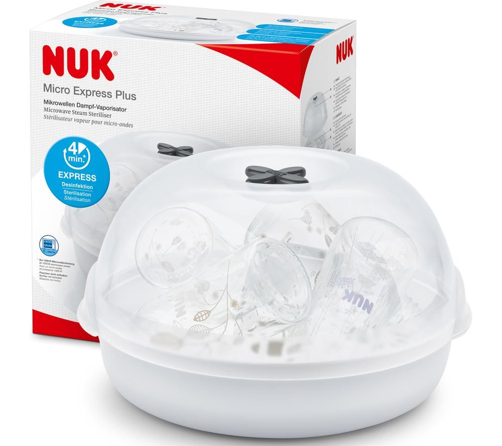 Micro Express Plus 10256444 Microwave Bottle Steriliser - White