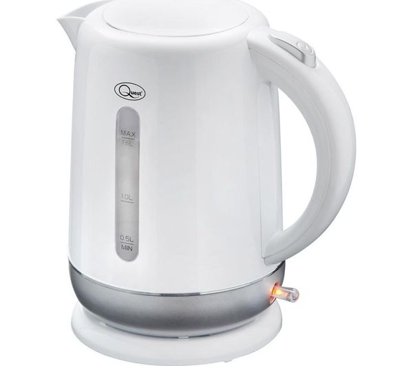 Quest 39919 Jug Kettle White Silver