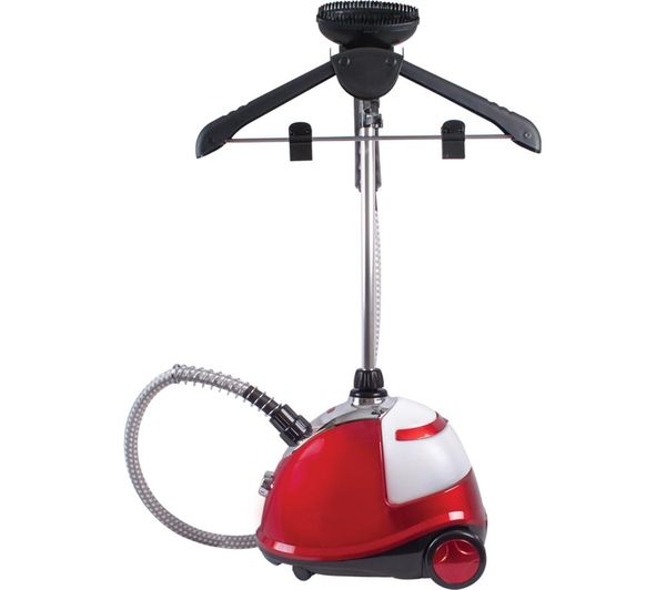QUEST 42320 Clothes Steamer - Red, White & Silver