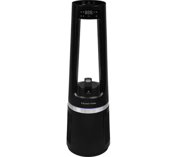 RUSSELL HOBBS RHBLDLC25B Hot & Cool Bladeless Tower Fan - Black