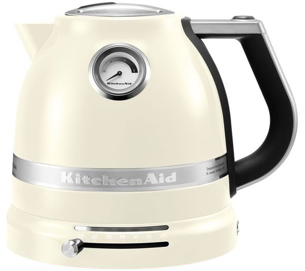 An image of KITCHENAID Artisan Variable Temperature 5KEK1522BAC Jug Kettle - Almond Cream