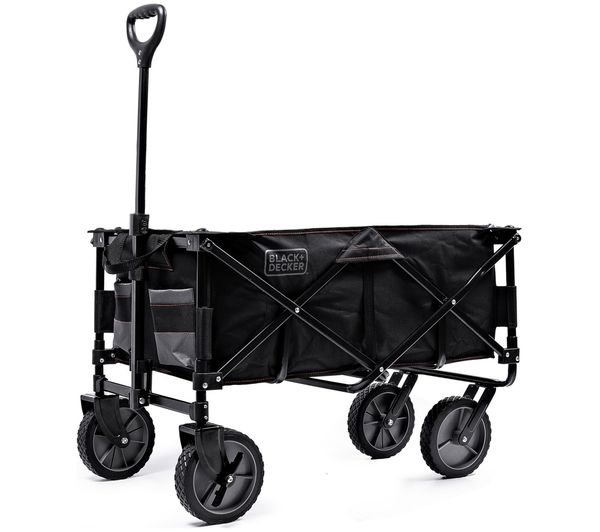 An image of BLACK + DECKER BDCWBK01-XJ Collapsible Wagon - Black