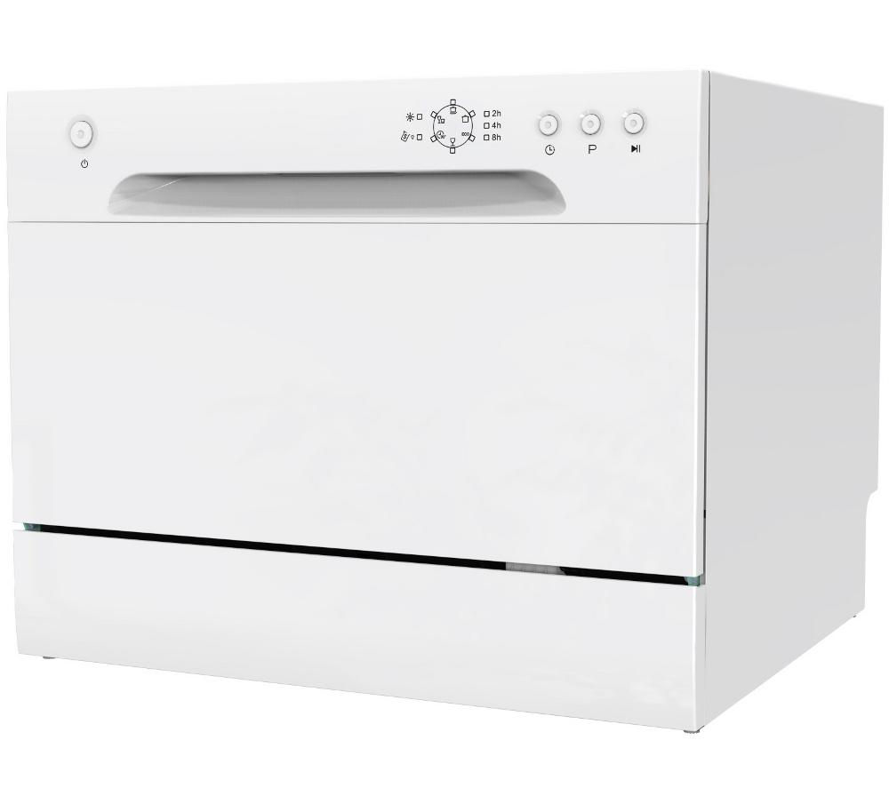 ESSENTIALS CDWTT15 Compact Dishwasher - White, White