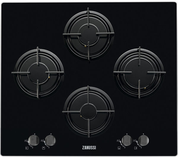 ZANUSSI ZGX65414BA Gas Hob - Black, Black