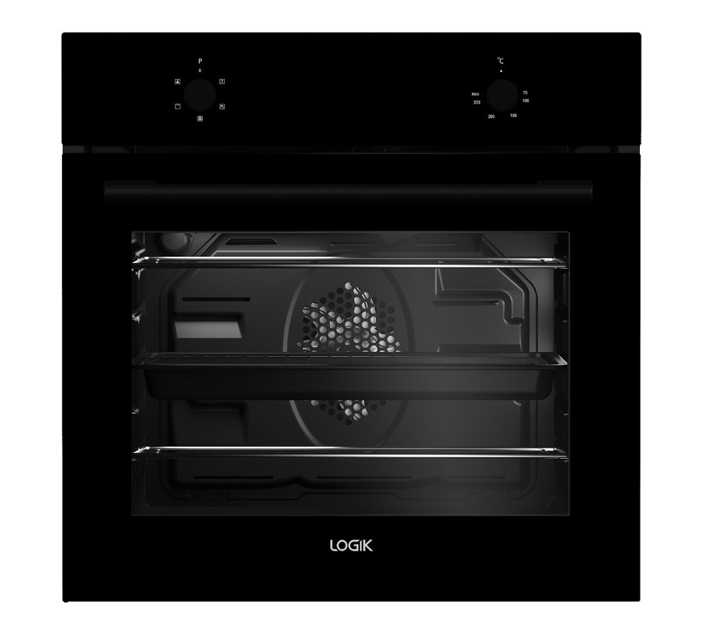 LOGIK LBFANB16 Electric Oven – Black, Black