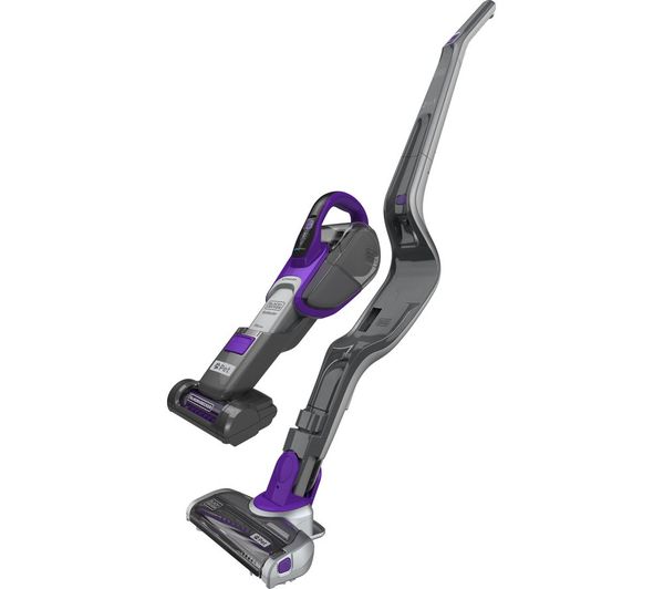 BLACK + DECKER Pet 2 in 1SVJ520BFSP-GB Cordless Vacuum Cleaner - Titanium Grey & Purple