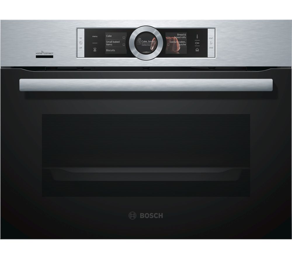 BOSCH Serie 8 CSG656BS6B Compact Electric Steam Smart Oven - Stainless Steel, Stainless Steel