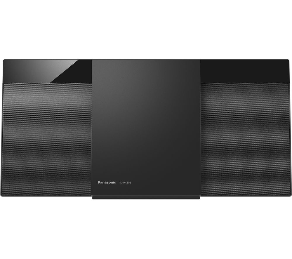 PANASONIC SC-HC302 Bluetooth Flat Panel Hi-Fi System – Black, Black