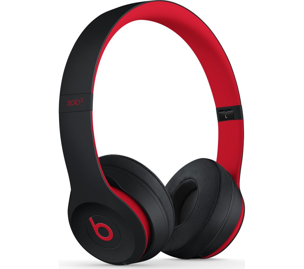 BEATS Decade Collection Solo 3 Wireless Bluetooth Headphones – Red & Black, Red