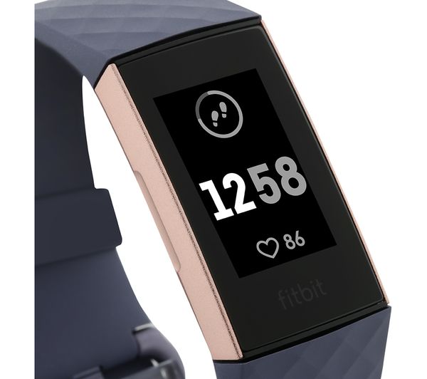 fitbit charge 3 rose gold currys