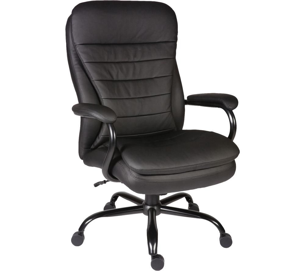 TEKNIK Goliath B991 Bonded Leather Reclining Executive Office Chair - Black, Black