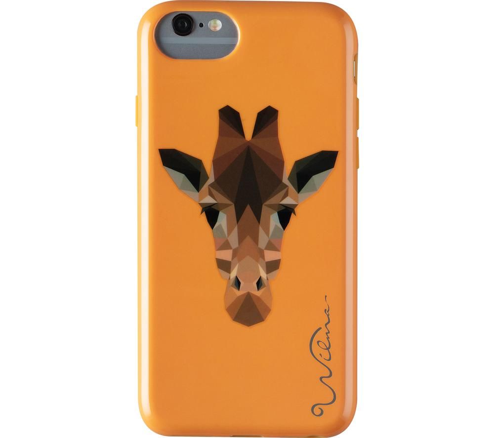 Electric Savanna Giraffe iPhone 6, 6s, 7, 8 & SE Case - Orange