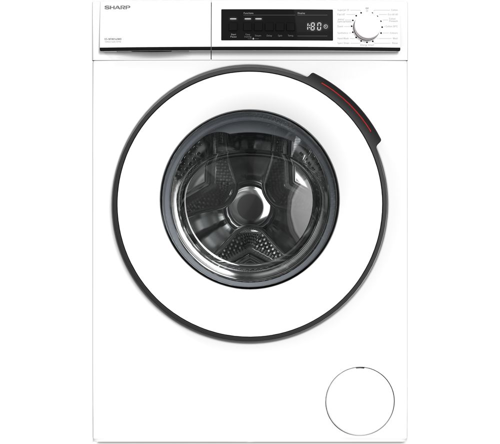 SHARP ES-NFB0142WD-EN 10 kg 1330 Spin Washing Machine - White, White