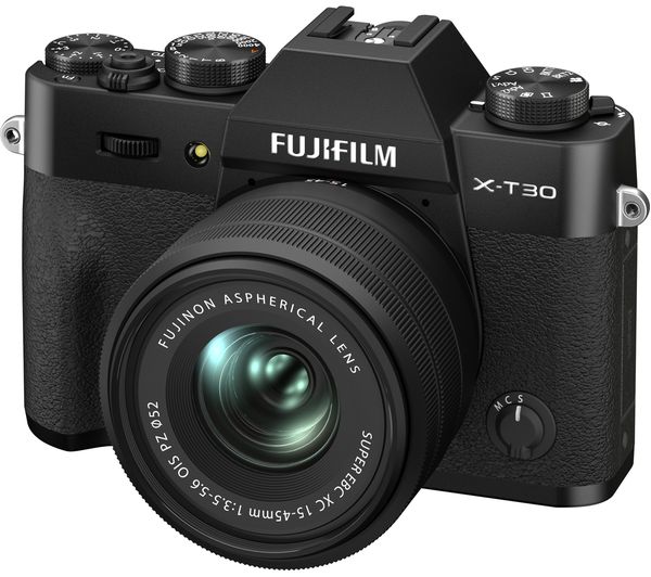 Image of FUJIFILM X-T30 II Mirrorless Camera with FUJINON XC 15-45 mm f/3.5-5.6 OIS PZ Lens - Black