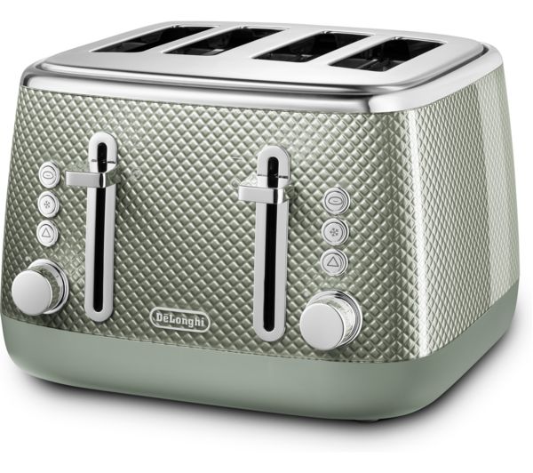 0230140103 DELONGHI Luminosa CTL4003GR 4Slice Toaster Green