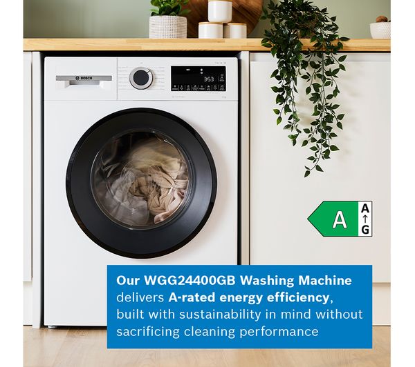 BOSCH Series 6 WGG24400GB AntiStain 9 kg 1400 Spin Washing Machine ...