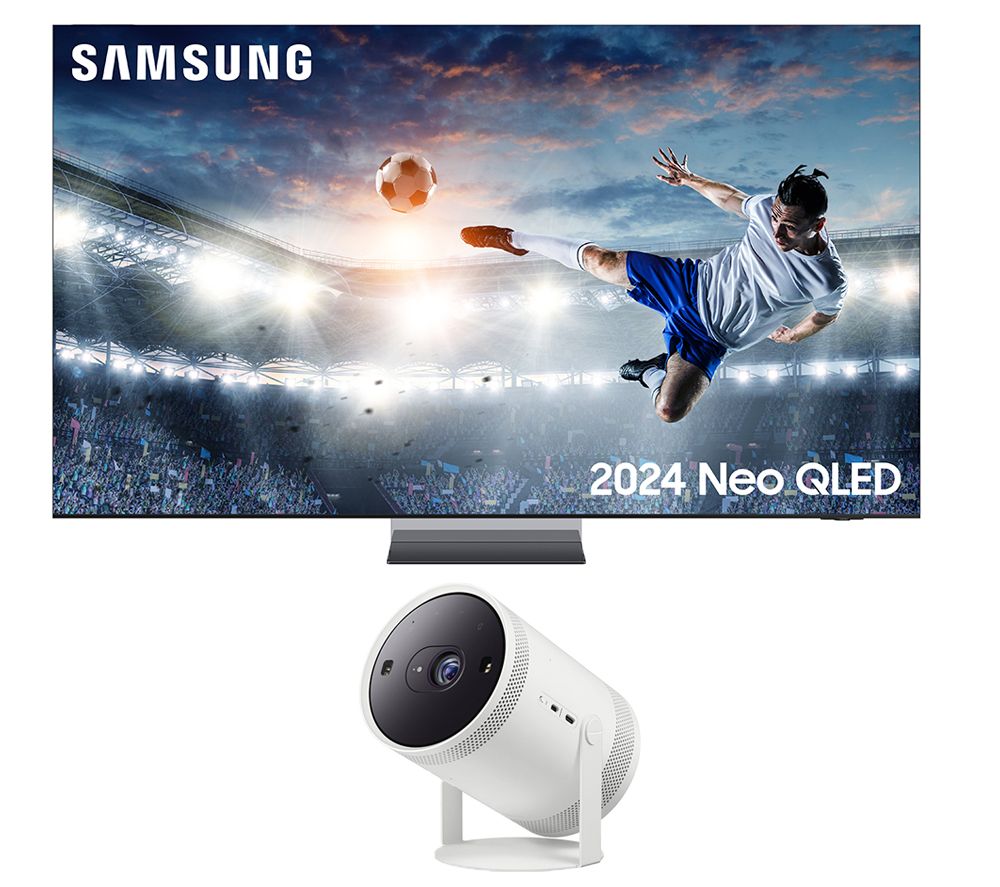 QE65QN800DTXXU 65" Smart 8K HDR Neo QLED TV & The Freestyle (2nd Gen) Smart Full HD TV Projector Bundle