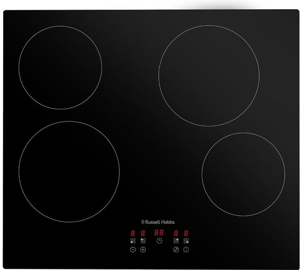 An image of RUSSELL HOBBS RH60EH413B 59 cm Electric Ceramic Hob - Black