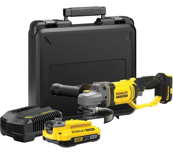 Stanley Fatmax Sfm V20 Cordless Angle Grinder With Battery