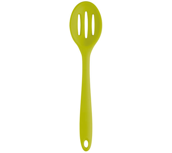 COLOURWORKS 27 cm Slotted Spoon - Green, Green